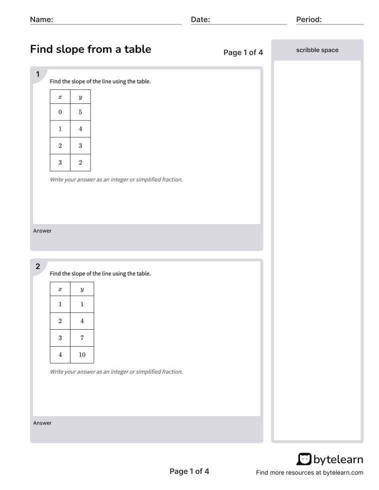 Find slope from a table Thumbnail.png