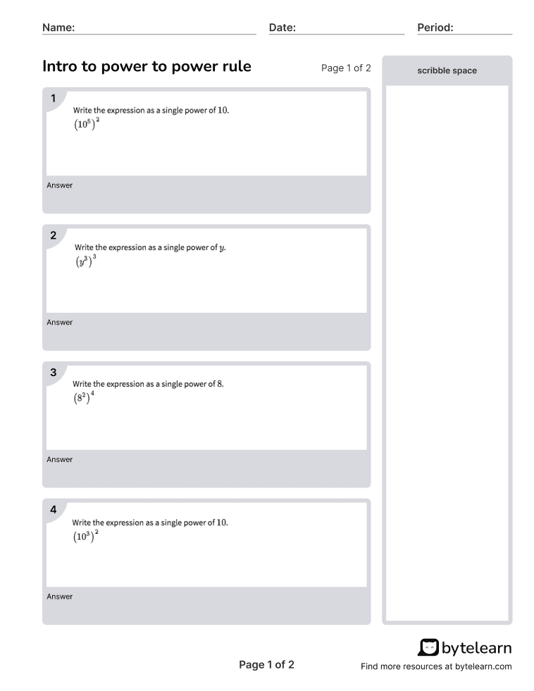 intro-to-power-to-power-rule-worksheets-pdf-8-ee-a-1-8th-grade-math