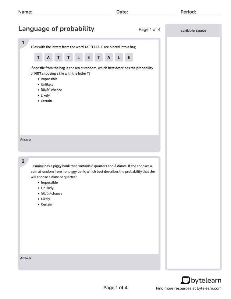 Language of probability Worksheet-  p1-2q.png