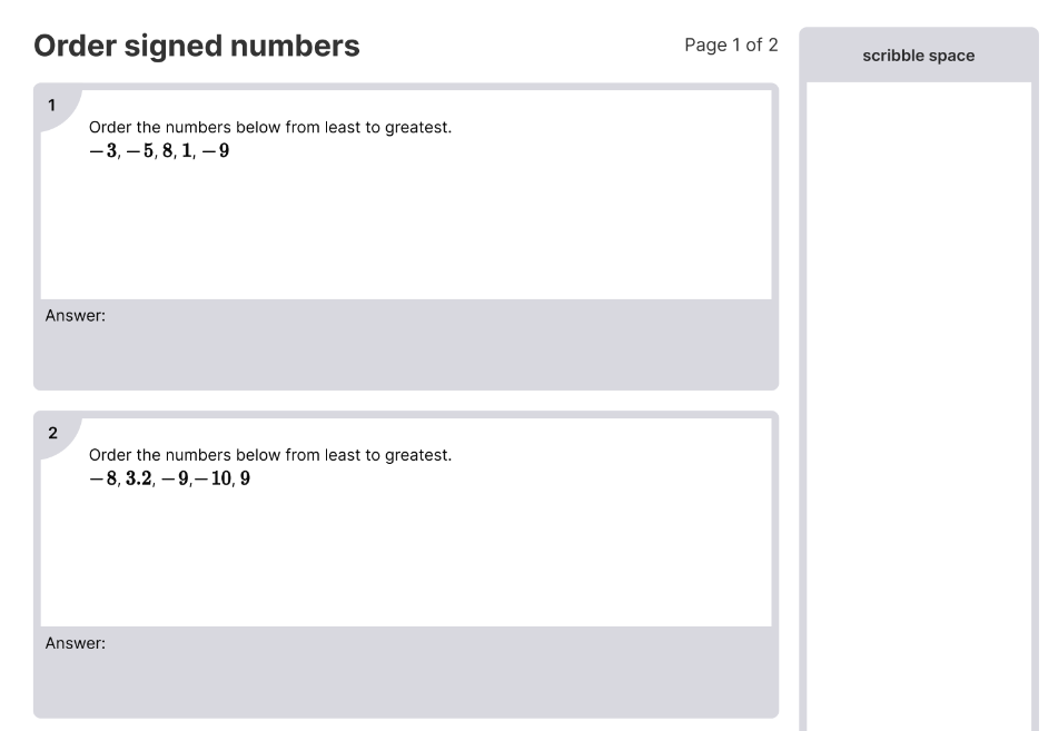 Order signed numbers Worksheet.png