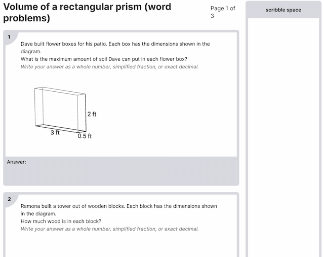Volume Of A Rectangular Prism (Word Problems) Worksheets [PDF] (6.NS.C