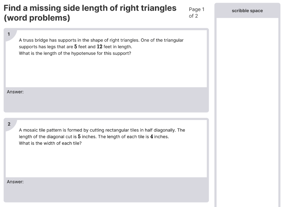 Find a missing side length of right triangles.png