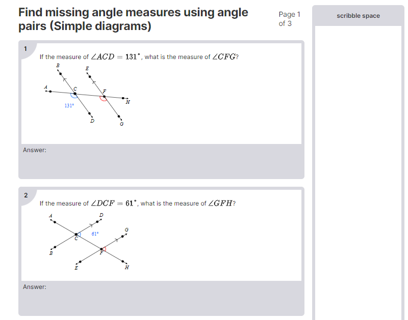 Find missing angle measures using angle pairs (Simple diagrams).png