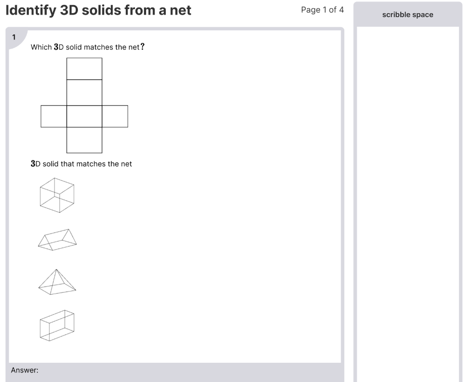 Identify 3D solids from a net.png