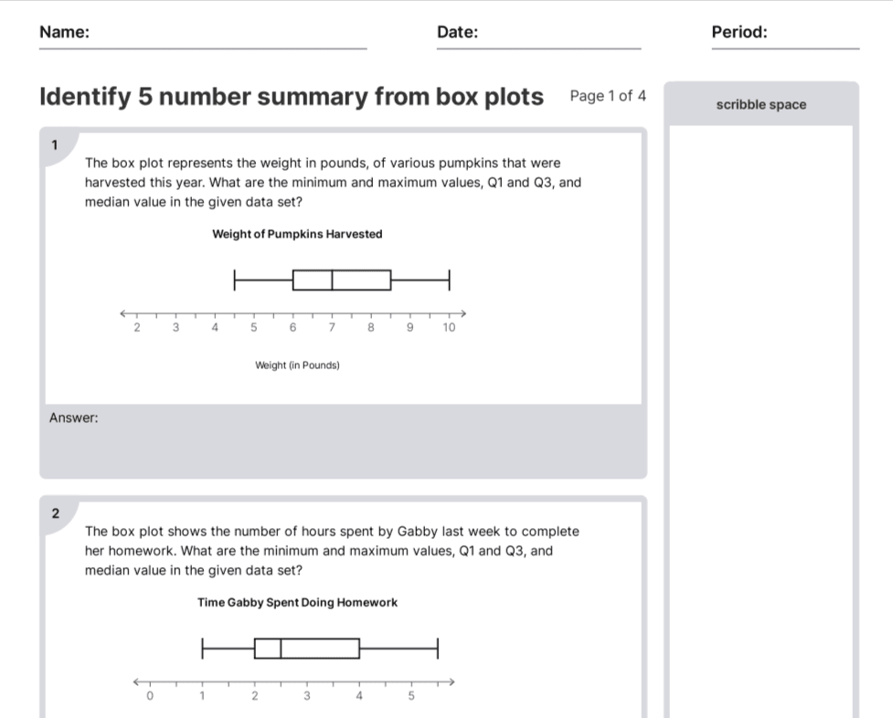 Identify 5 number summary from box plots.png