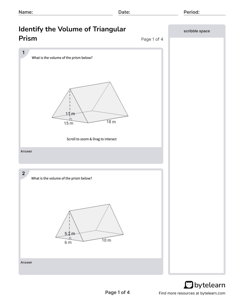 Identify the Volume of Triangular Prism Worksheet-  p1-2q.png