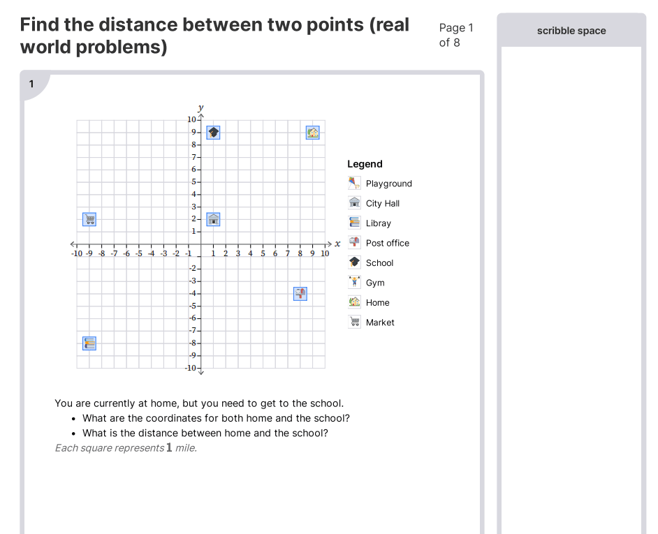 find-the-distance-between-two-points-real-world-problems-worksheets-pdf-6-ns-c-8-6th